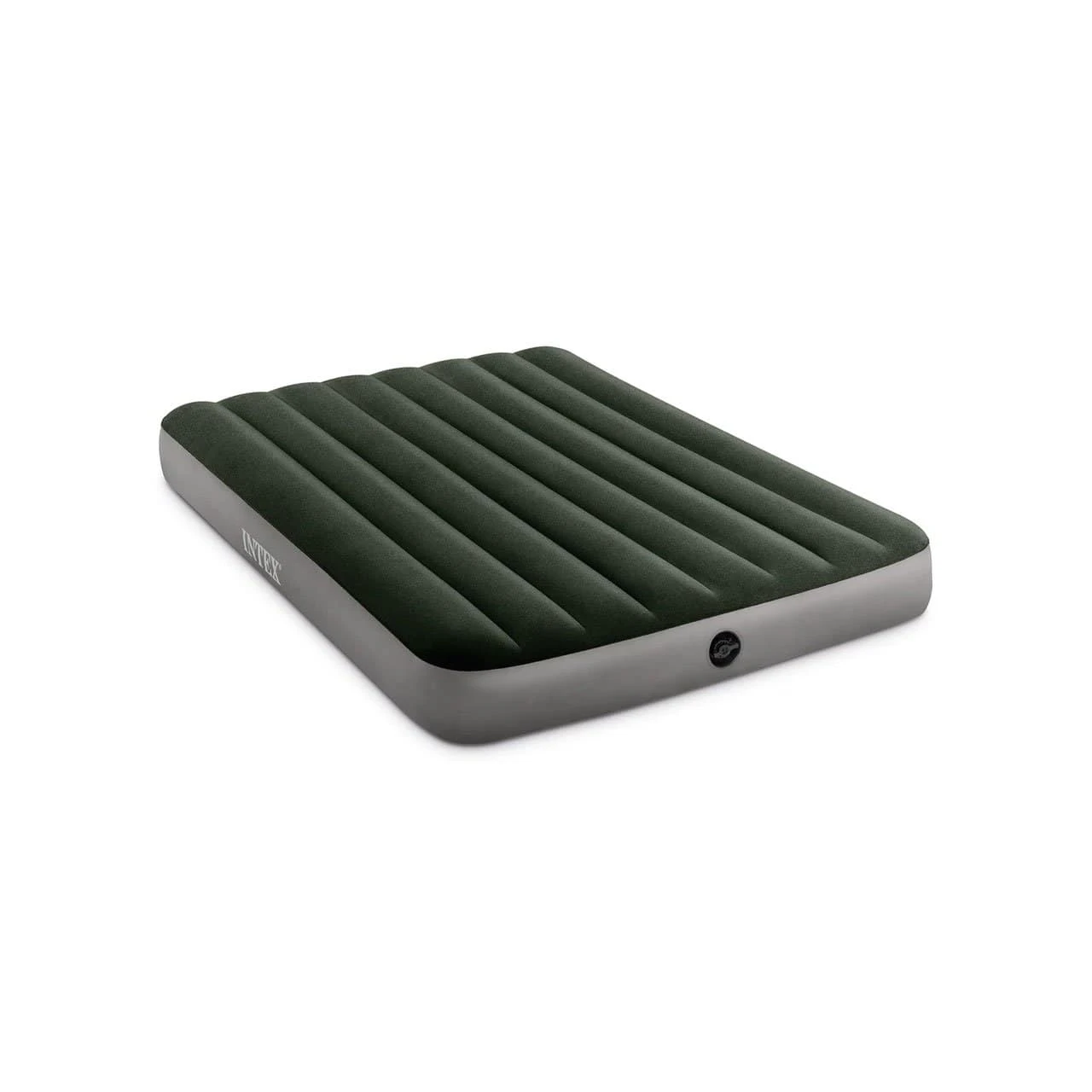 Intex 10in Full Dura-Beam Prestige Downy Airbed With Hand-held Battery Air Pump 1 Intex 10in Full Dura-Beam Prestige Downy Airbed With Hand-held Battery Air Pump