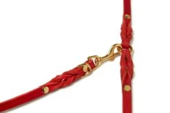 Butter Leather 3x Adjustable Dog Leash - Chili Red By Molly And Stitch US -Campmor Outdoor Clothing 6c