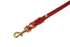 Butter Leather 3x Adjustable Dog Leash - Chili Red By Molly And Stitch US -Campmor Outdoor Clothing 6d