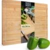 Moritz & Moritz XXL Solid Bamboo Cutting Board with Juice Groove – Large Serving Tray & Butcher Block