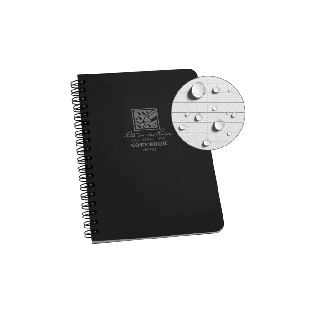 Rite in the Rain Yellow 4x7 Weatherproof Side Spiral Notebook - No. 373 All-Weather Field Book 1 Rite in the Rain Yellow 4x7 Weatherproof Side Spiral Notebook - No. 373 All-Weather Field Book