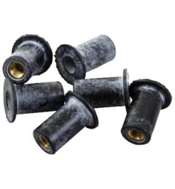 SEA-LECT Designs #8-32 Wellnut - 6 Pack Rubber Expansion Nut for Kayak Deck Hardware