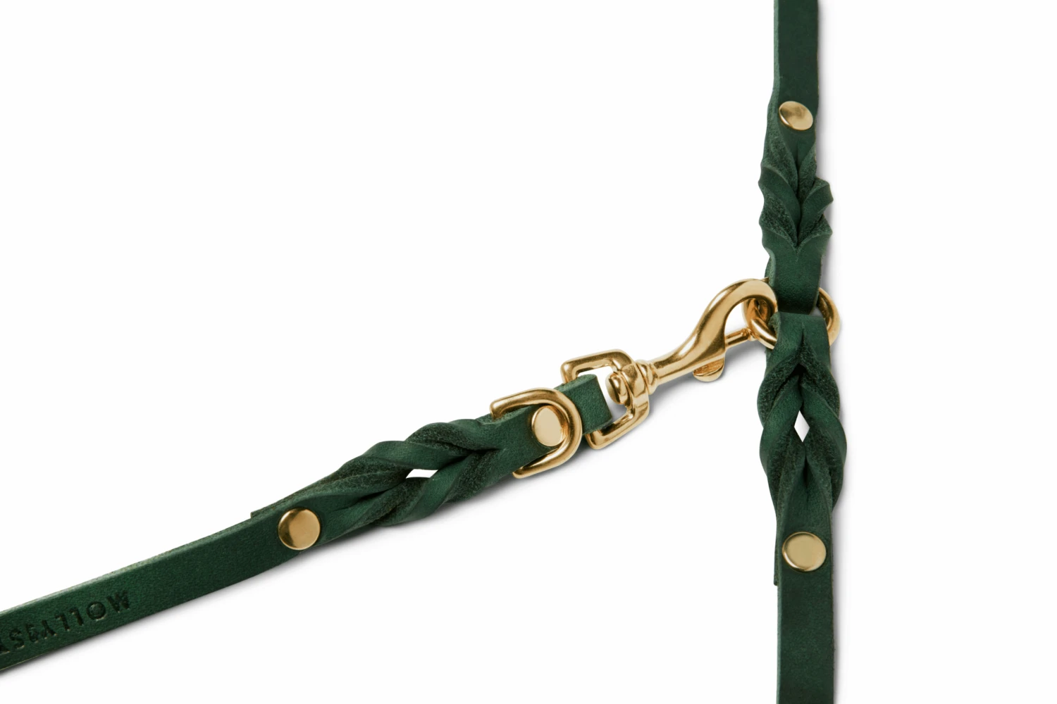 Butter Leather 3x Adjustable Dog Leash - Forest Green By Molly And Stitch US 7 Butter Leather 3x Adjustable Dog Leash - Forest Green By Molly And Stitch US - Image 7