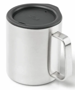GSI Outdoors Glacier Stainless 10 Fl. Oz. Camp Cup – Brushed Silver Double-Wall Insulated Mug