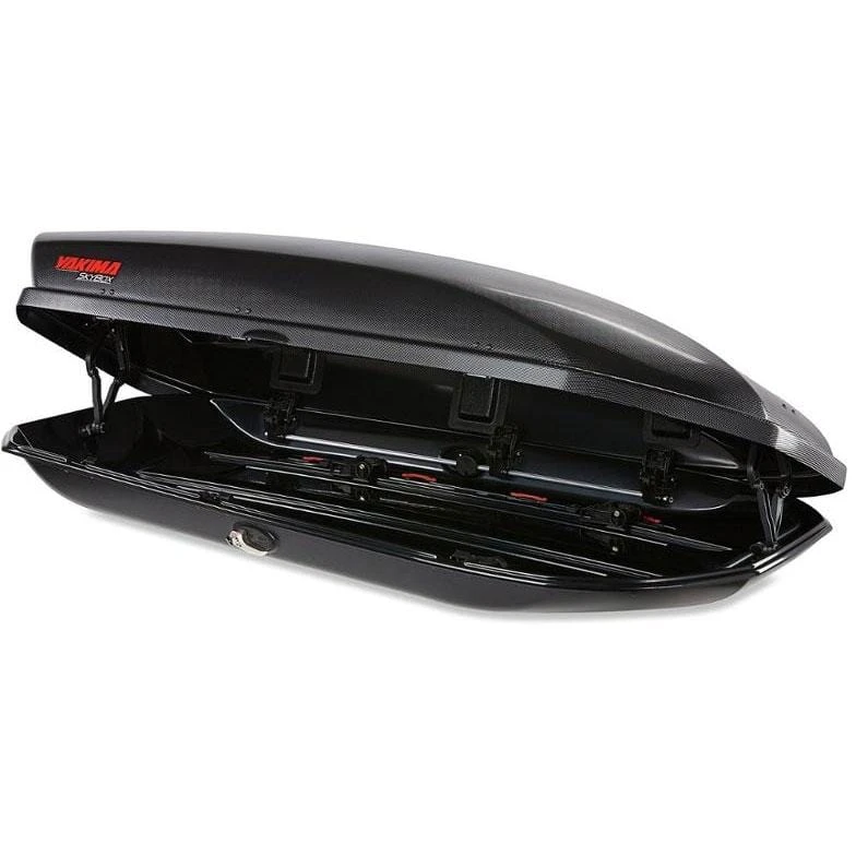 Yakima SkyBox 16 Carbonite - 16 Cubic Ft Aerodynamic Rooftop Cargo Box - Textured Black 8 Yakima SkyBox 16 Carbonite - 16 Cubic Ft Aerodynamic Rooftop Cargo Box - Textured Black - Image 8