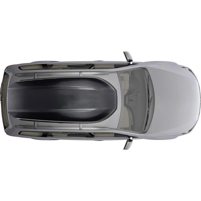Yakima SkyBox 16 Carbonite - 16 Cubic Ft Aerodynamic Rooftop Cargo Box - Textured Black 9 Yakima SkyBox 16 Carbonite - 16 Cubic Ft Aerodynamic Rooftop Cargo Box - Textured Black - Image 9
