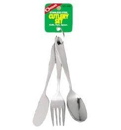 Coghlan's Mountaineer's 3-Piece Stainless Steel Cutlery Set with Removable Ring