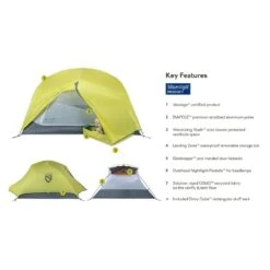 Nemo Equipment Dagger Osmo Lightweight Backpacking 3 Person Tent -Campmor Outdoor Clothing 8116660363849