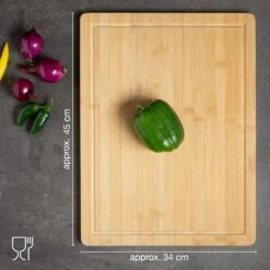 Moritz & Moritz XXL Solid Bamboo Cutting Board with Juice Groove – Large Serving Tray & Butcher Block -Campmor Outdoor Clothing 817d4sFXxpL. AC SL1500