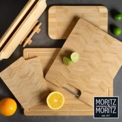 Moritz & Moritz XXL Solid Bamboo Cutting Board with Juice Groove – Large Serving Tray & Butcher Block -Campmor Outdoor Clothing 81z1MgE2 nL. AC SL1500