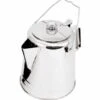 GSI Outdoors 28-Cup Glacier Stainless Steel Campfire Percolator – Heavy-Duty Large Group Coffee Pot