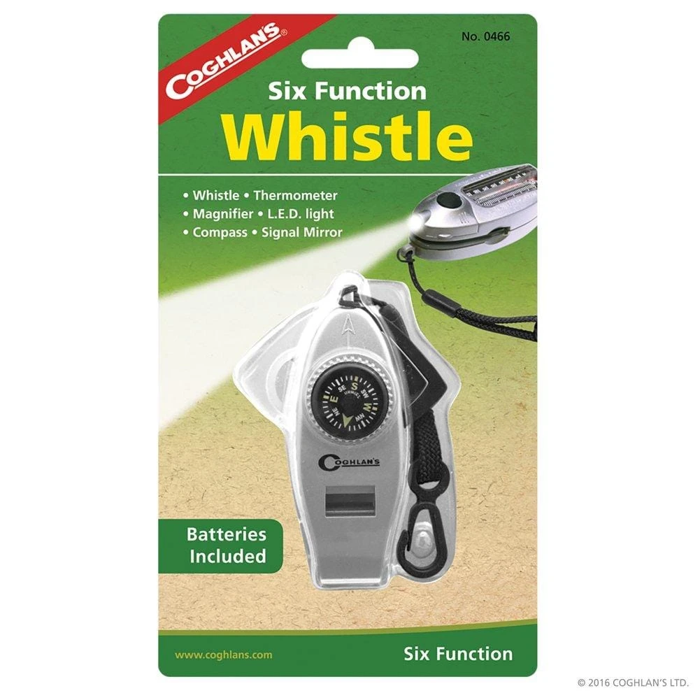 Coghlan's Six Function Survival Whistle 1 Coghlan's Six Function Survival Whistle