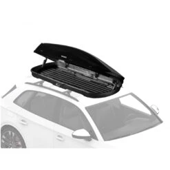 Yakima GrandTour 18 Cubic Feet Glossy Black Rooftop Cargo Box – Premium Aerodynamic Luggage Carrier