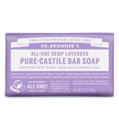 Dr. Bronner's Castile Bar Soap -Campmor Outdoor Clothing 83139lav