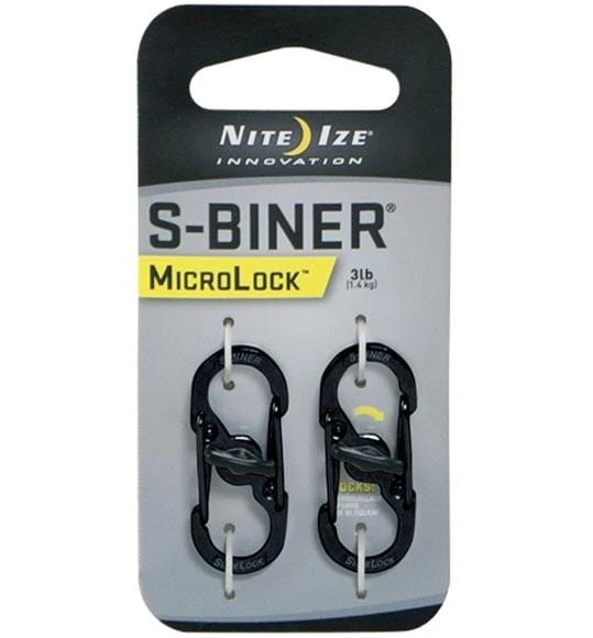 Nite Ize S-Biner Steel MicroLock 2 Pack 1 Nite Ize S-Biner Steel MicroLock 2 Pack
