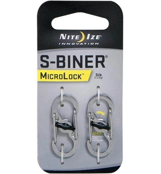 Nite Ize S-Biner Steel MicroLock 2 Pack 2 Nite Ize S-Biner Steel MicroLock 2 Pack - Image 2