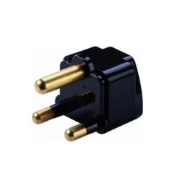 Lewis N Clark Grounded South Africa & India Adapter Plug – White Type M Travel Power Converter