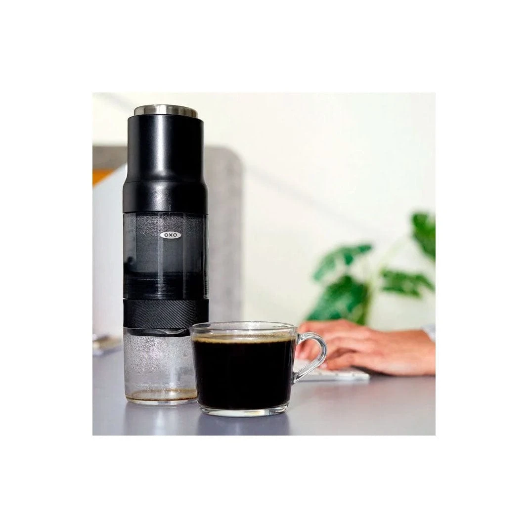 OXO Charcoal Grey Outdoor Series Rapid Brewer – Portable Espresso-Style Coffee Maker 4 OXO Charcoal Grey Outdoor Series Rapid Brewer – Portable Espresso-Style Coffee Maker - Image 4