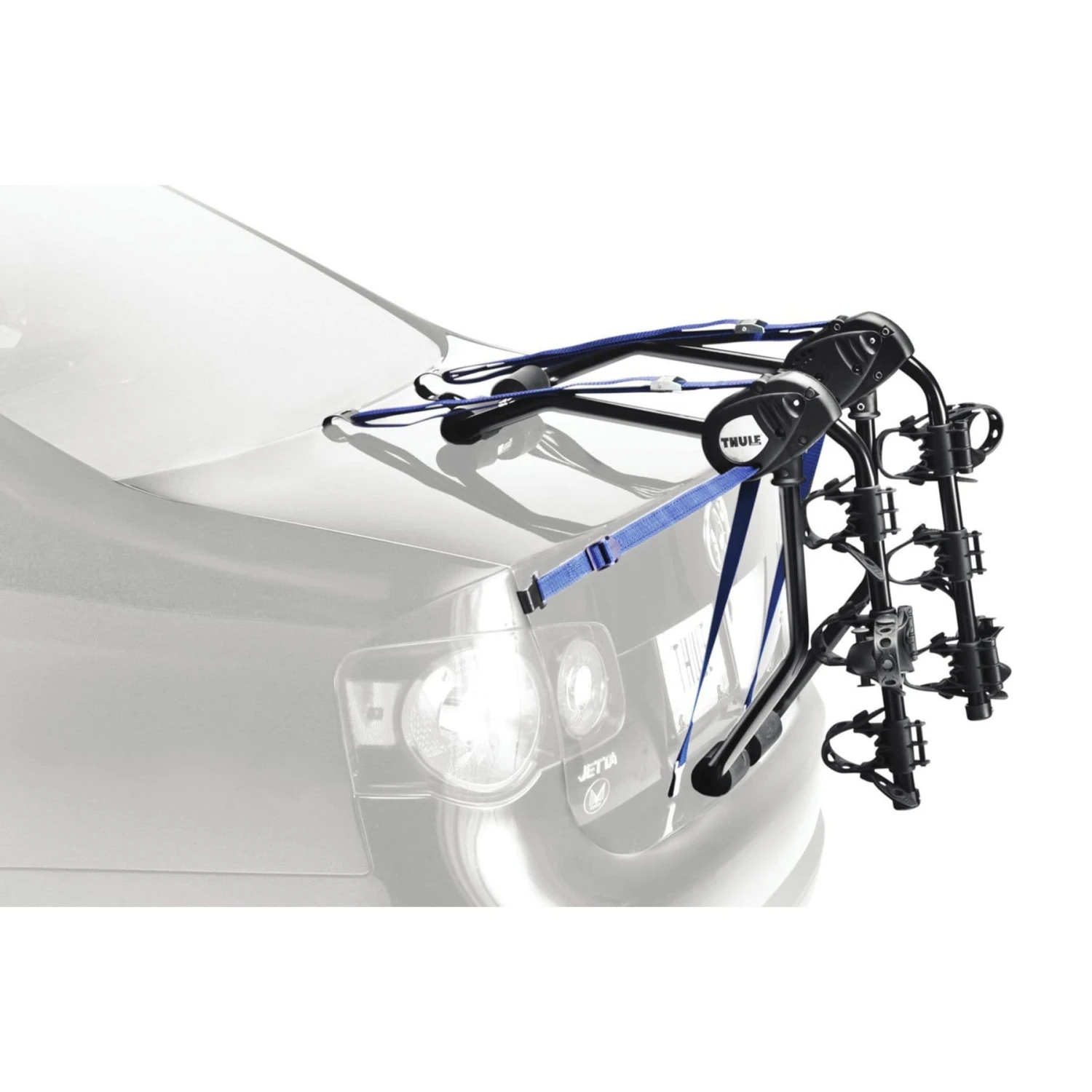 Thule Passage 3 Trunk Mount Bike Rack - 3-Bike Hanging Carrier with Anti-Sway Cradles 2 Thule Passage 3 Trunk Mount Bike Rack - 3-Bike Hanging Carrier with Anti-Sway Cradles - Image 2