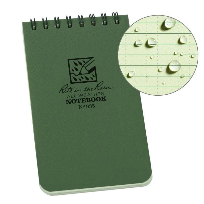 Rite in the Rain 3x5 Top Spiral All-Weather Notebook – Durable Polydura Pocket Field Book 4 Rite in the Rain 3x5 Top Spiral All-Weather Notebook – Durable Polydura Pocket Field Book - Image 4