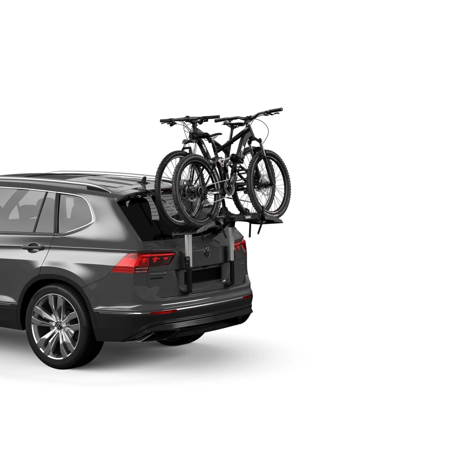 Thule OutWay Platform 2 Silver and Black – Raised Visibility Steel-Cable Trunk Mount 2-Bike Rack 2 Thule OutWay Platform 2 Silver and Black – Raised Visibility Steel-Cable Trunk Mount 2-Bike Rack - Image 2