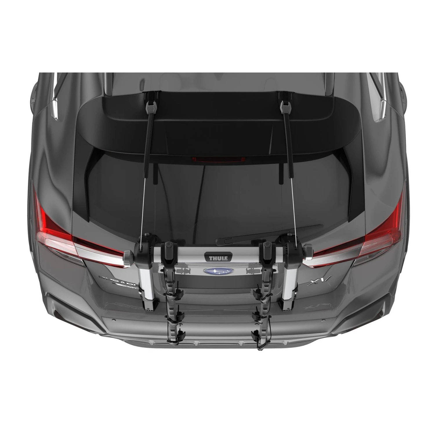 Thule Black/Silver OutWay Hanging - Steel Cable 3-Bike Trunk Mount Rack 5 Thule Black/Silver OutWay Hanging - Steel Cable 3-Bike Trunk Mount Rack - Image 5