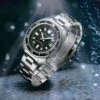 ATACLETE Triton Dive Watch - Silver Stainless Steel with Black Ceramic Bezel Professional Automatic