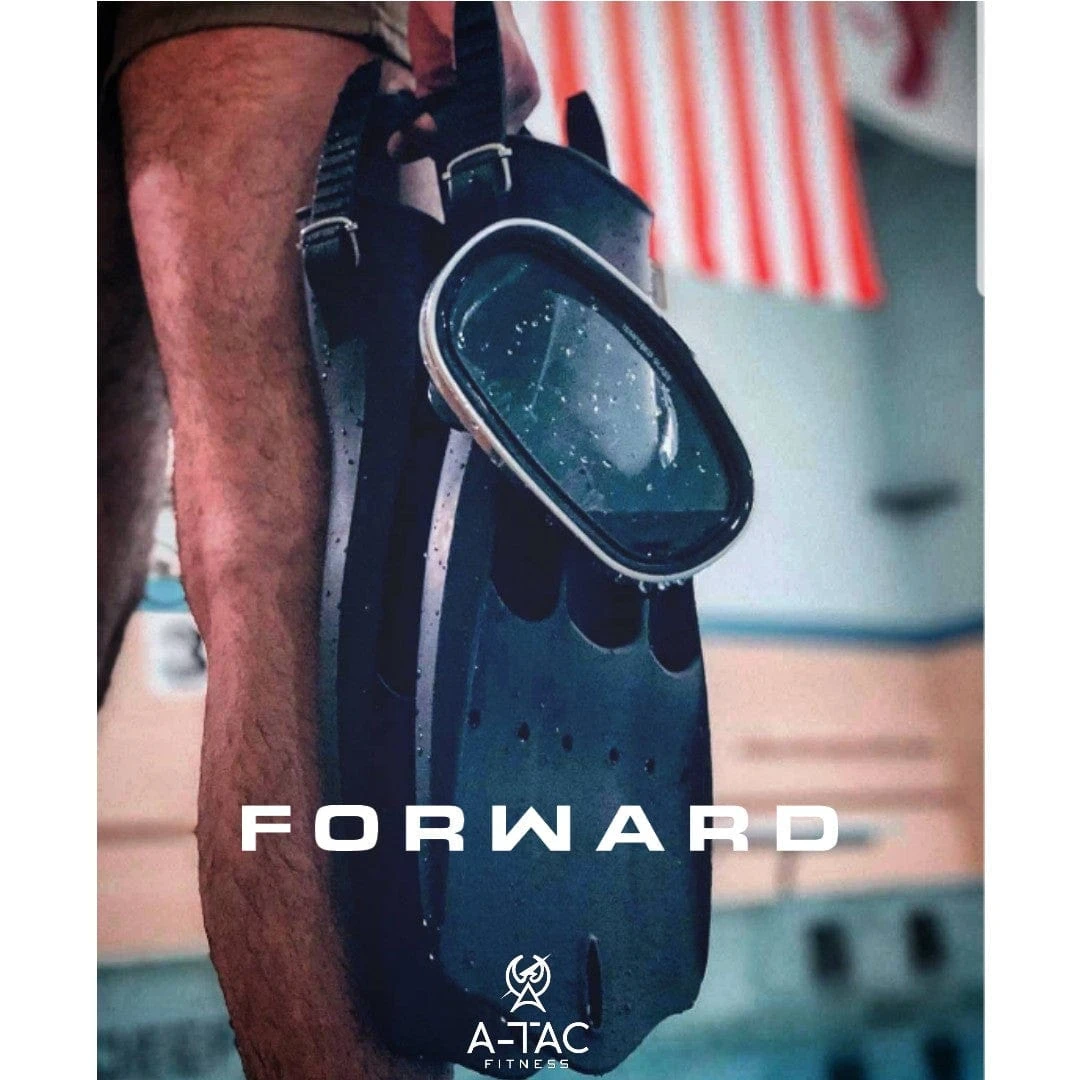 ATACLETE Military Jet-Style Scuba Fins - Professional Black Vented Open Heel Dive Fins 5 ATACLETE Military Jet-Style Scuba Fins - Professional Black Vented Open Heel Dive Fins - Image 5