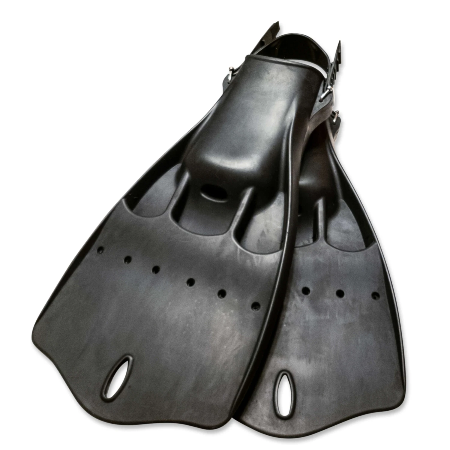 ATACLETE Military Jet-Style Scuba Fins - Professional Black Vented Open Heel Dive Fins 2 ATACLETE Military Jet-Style Scuba Fins - Professional Black Vented Open Heel Dive Fins - Image 2
