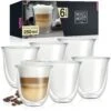Caffe Italia Napoli Double Walled Coffee Glasses (Set Of 6) By Moritz & Moritz
