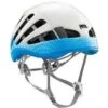 Petzl Meteor Helmet Blue with Orange Accents – Lightweight Ventilated Climbing & Mountaineering Helmet
