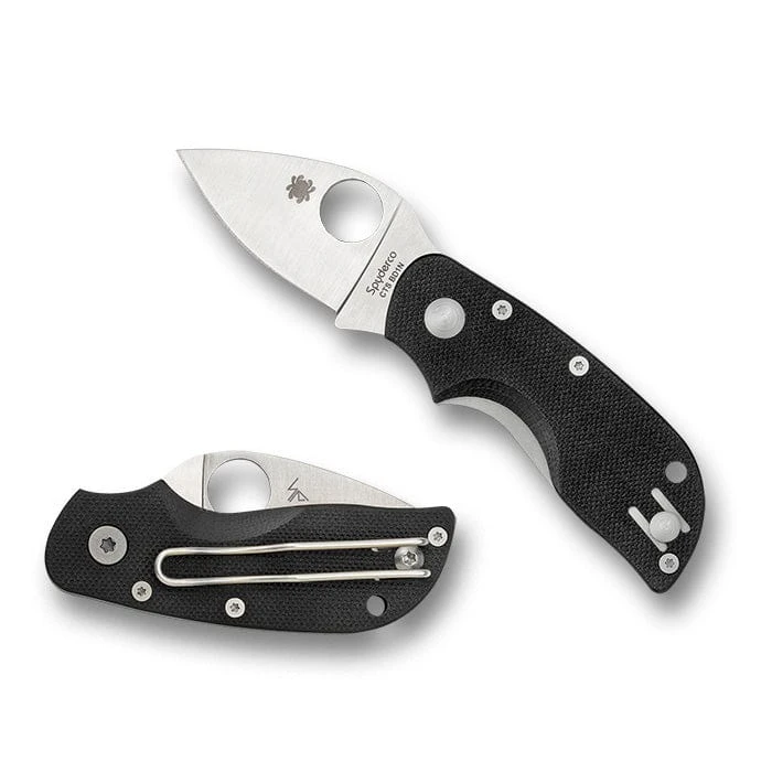 Spyderco Chicago Black G-10 Plain Edge 1 Spyderco Chicago Black G-10 Plain Edge