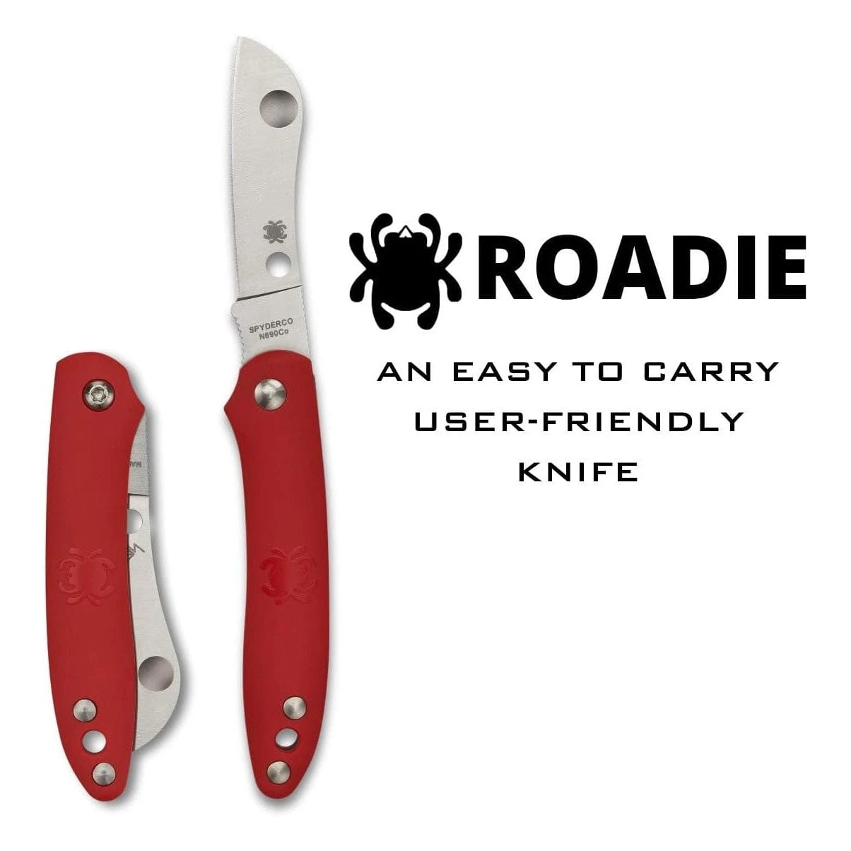 Spyderco Roadie Red Plain Edge 2 Spyderco Roadie Red Plain Edge - Image 2