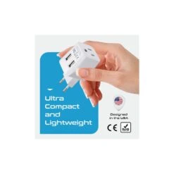 Ceptics Type C European Travel Adapter – Dual USB Ports & AC Outlet – Compact CTU-9C Travel Plug -Campmor Outdoor Clothing CTU 9C1 42810485 9f5e 41d1 8040 cef6a341708f