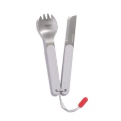 Hydro Flask Stainless Steel Camp Utensil Set – Portable Spork & Serrated Knife with Removable Lanyard