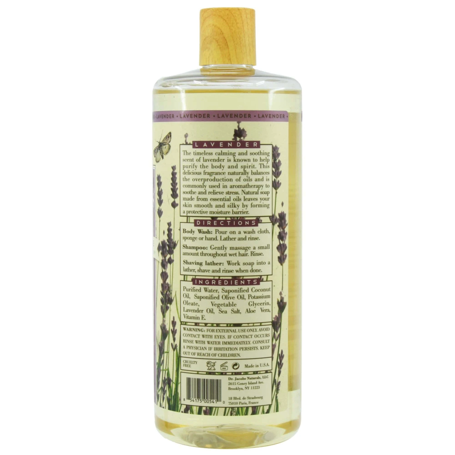 Dr. Jacobs Naturals Lavender Pure Castile Soap – Multipurpose Body Wash for Sensitive Skin 5 Dr. Jacobs Naturals Lavender Pure Castile Soap – Multipurpose Body Wash for Sensitive Skin - Image 5
