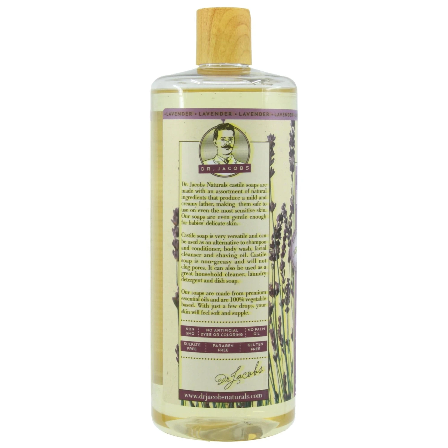 Dr. Jacobs Naturals Lavender Pure Castile Soap – Multipurpose Body Wash for Sensitive Skin 6 Dr. Jacobs Naturals Lavender Pure Castile Soap – Multipurpose Body Wash for Sensitive Skin - Image 6