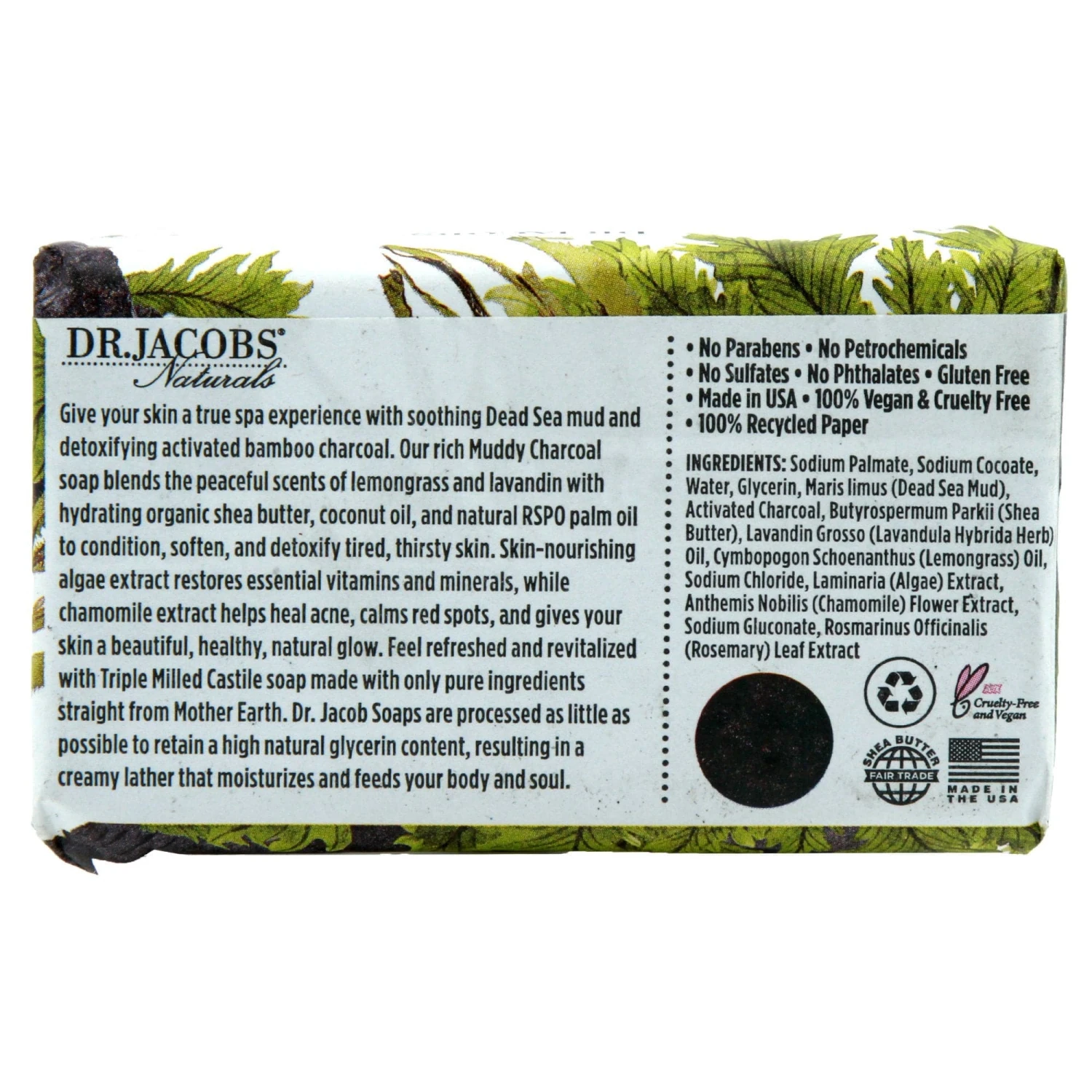 Muddy Charcoal Bar Soap By Dr. Jacobs Naturals 3 Muddy Charcoal Bar Soap By Dr. Jacobs Naturals - Image 3