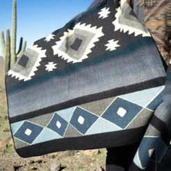 Andean Alpaca Wool Blanket - Midnight By Alpaca Threadz