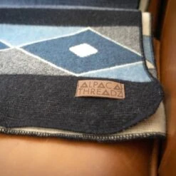Andean Alpaca Wool Blanket - Midnight By Alpaca Threadz 24 Andean Alpaca Wool Blanket - Midnight By Alpaca Threadz -Campmor Outdoor Clothing DSC00508