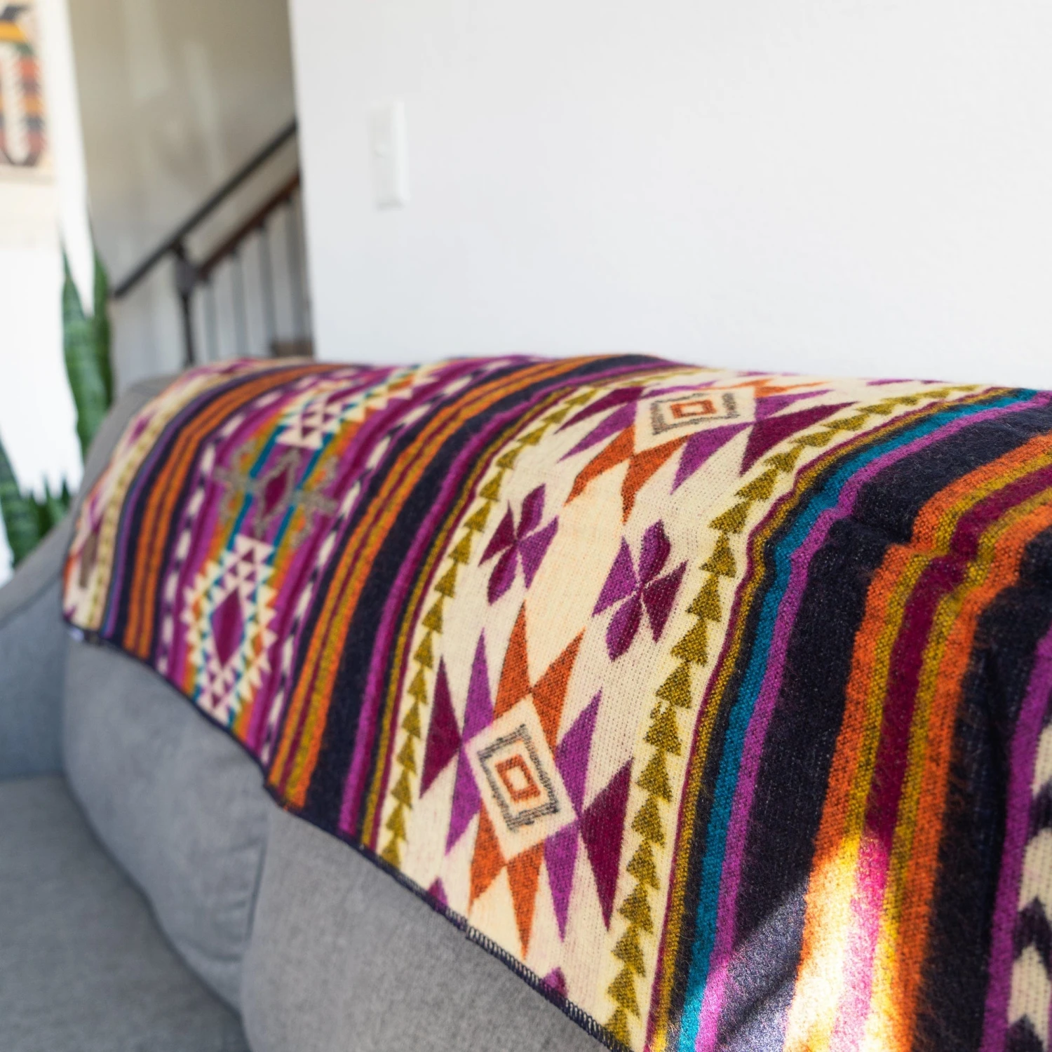 Andean Alpaca Wool Blanket - Amethyst By Alpaca Threadz 6 Andean Alpaca Wool Blanket - Amethyst By Alpaca Threadz - Image 6