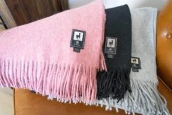 Alpaca Wool Throw Blanket - Solid Colors By Alpaca Threadz -Campmor Outdoor Clothing DSC08783