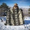 Andean Alpaca Wool Blanket - Slate By Alpaca Threadz