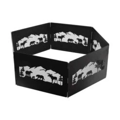 Blue Sky The Zion Northern Woods – Portable Folding Fire Ring with Mesh Spark Guard