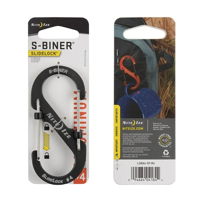 Nite Ize S-Biner SlideLock Aluminum #4 1 Nite Ize S-Biner SlideLock Aluminum #4