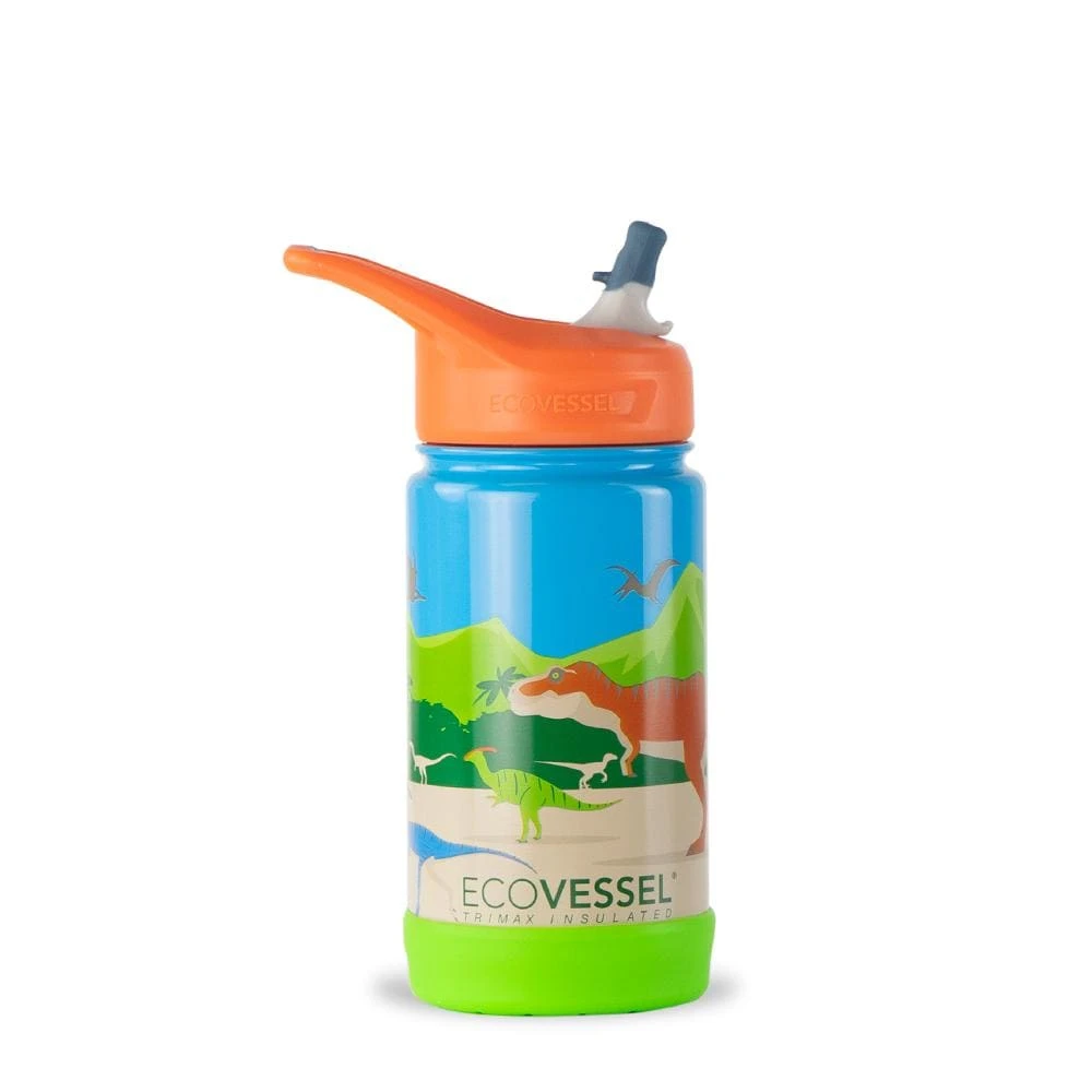 THE FROST - Insulated Stainless Steel Kids Water Bottle With Straw - 12 Oz By EcoVessel 1 THE FROST - Insulated Stainless Steel Kids Water Bottle With Straw - 12 Oz By EcoVessel