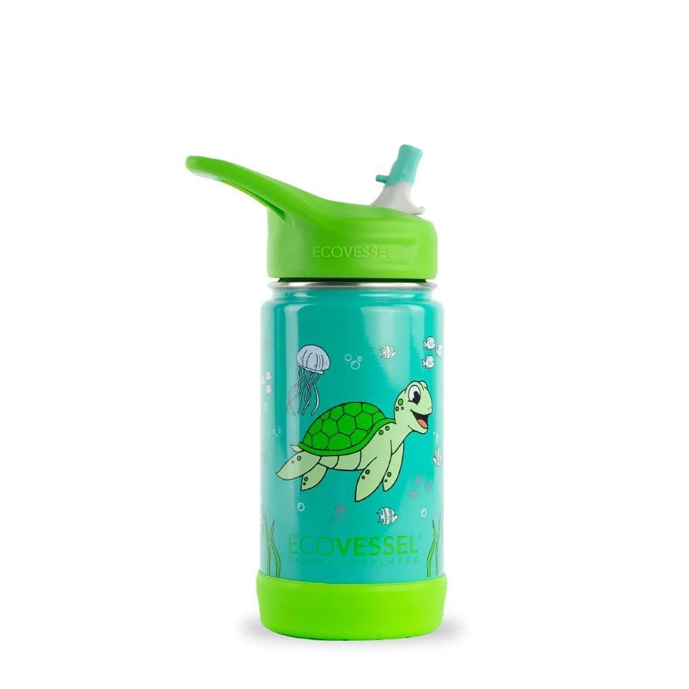 THE FROST - Insulated Stainless Steel Kids Water Bottle With Straw - 12 Oz By EcoVessel 6 THE FROST - Insulated Stainless Steel Kids Water Bottle With Straw - 12 Oz By EcoVessel - Image 6