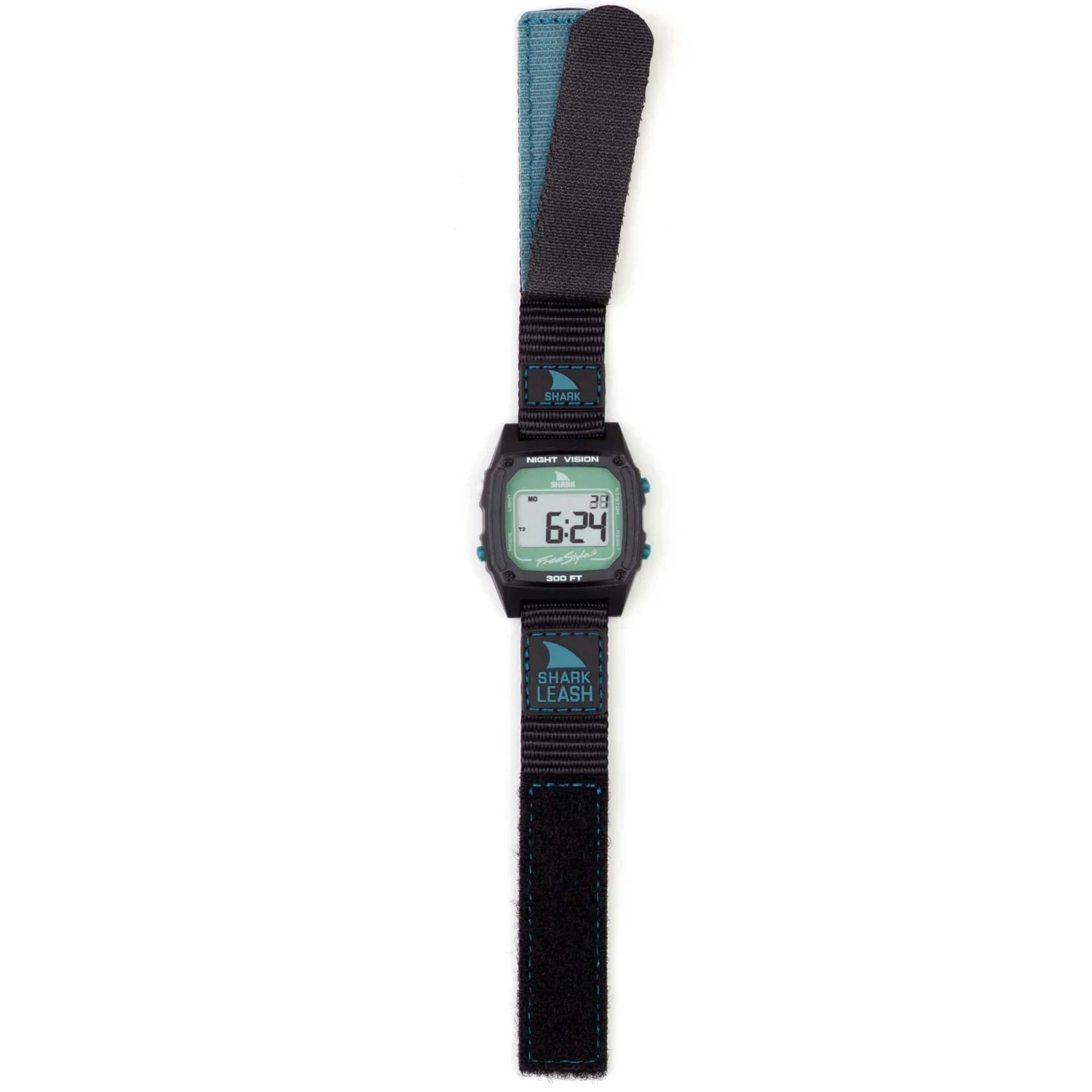 Freestyle Shark Classic Leash Black Fin – Retro Digital Surf Watch with Hook & Loop Closure 2 Freestyle Shark Classic Leash Black Fin – Retro Digital Surf Watch with Hook & Loop Closure - Image 2