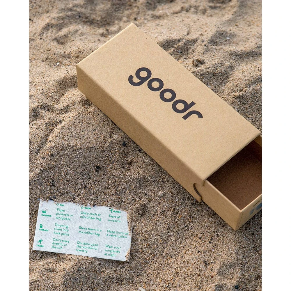 Goodr OG "These Shades Are Trash" – Translucent Seafoam Green Speckled Polarized Sunglasses 3 Goodr OG "These Shades Are Trash" – Translucent Seafoam Green Speckled Polarized Sunglasses - Image 3