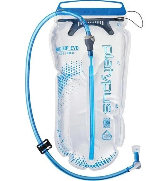 Platypus Big Zip EVO 1.5L Blue - High-Flow Taste-Free Hydration Reservoir 1 Platypus Big Zip EVO 1.5L Blue - High-Flow Taste-Free Hydration Reservoir